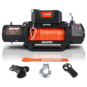 ZESUPER 9500 lbs Electric Winch Kit Waterproof IP67 Electric Winch with Hawse Fairlead