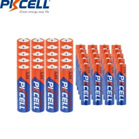 40PCS PKCELL 1.5V Alkaline Battery 20PCS LR6 UM3 MN1500 E91 AA battery and 20PCS LR03 AM4 E92 AAA primary batteries