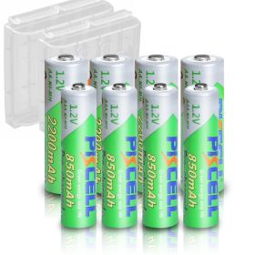 (8PCS pack)1.2V NIMH AA AAA Rechargeable Batteries 4pcs AA 2200mah&4 AAA 850MAH Piles Rechargeables Haute capacit LSD for Toys