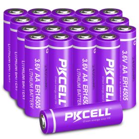 20PCS PKCELL ER14505 AA lithium Battery Superior LR6 R6P 2400mah For Smart ,water ,gas meter, electronic central, monitoring ,