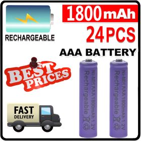 24PCS 3A Purple AAA 1800mAh 1.2 V Ni-MH rechargeable battery for MP3 RC Toys Camera