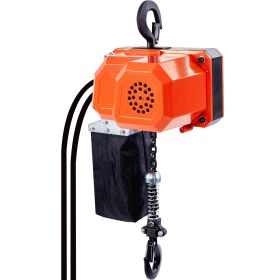 VEVOR Electric Chain Hoist, 330 lbs Load Capacity, 10 ft Lifting Height, 10 ft/min Speed, 120V, Single Phase Overhead Crane with G80 Chain