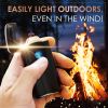 Triple Arc Plasma Lighte Arc Lighter Electric Lighter with LED Lights Windproof Gift Box Card and Cable Included