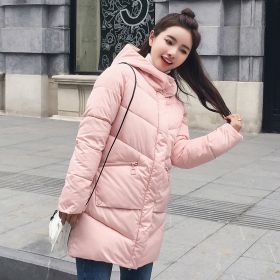 Women Winter Jacket Women Coats Hooded Coats Female Parka Thick Cotton Padded Lining Winter Female Coats (Color: White, size: 2XL)