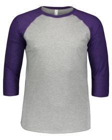 Men's Baseball T-Shirt - NAT HTH/ GRAN HT - M (Color: VN HTHR/ VN PURP, size: XL)