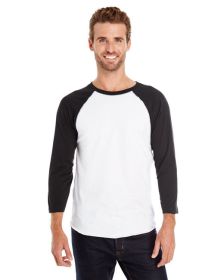 Men's Baseball T-Shirt - NAT HTH/ GRAN HT - M (Color: WHITE/ BLACK, size: S)