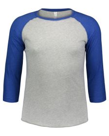 Men's Baseball T-Shirt - NAT HTH/ GRAN HT - M (Color: VN HTH/ VN ROYAL, size: M)