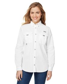 Ladies' Bahamaâ„¢ Long-Sleeve Shirt - WHITE - XS (Color: White, size: L)