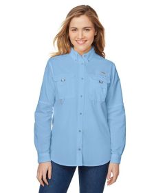 Ladies' Bahamaâ„¢ Long-Sleeve Shirt - WHITE - XS (Color: WHITECAP BLUE, size: L)