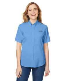 Ladies' Tamiamiâ„¢ II Short-Sleeve Shirt - WHITE - XS (Color: WHITECAP BLUE, size: M)