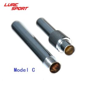 LureSport 5 sets Brass Ferrules Chrome Plated Rod connecting tube Fishing Rod Building Component Repair Pole DIY Accessory (length: size 7, Color: Model C)