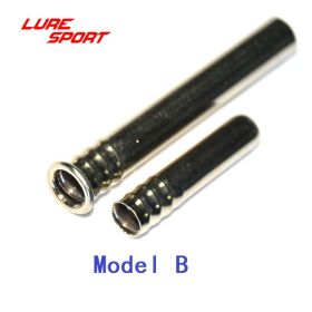 LureSport 5 sets Brass Ferrules Chrome Plated Rod connecting tube Fishing Rod Building Component Repair Pole DIY Accessory (length: size 14, Color: Model B)