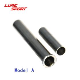 LureSport 5 sets Brass Ferrules Chrome Plated Rod connecting tube Fishing Rod Building Component Repair Pole DIY Accessory (length: size 14, Color: Model A)