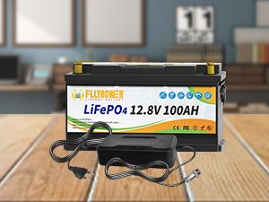 Fllyrower EU/US/CA/JP Stock 12V 100ah 180ah 300Ah Lifepo4 Battery Pack Rechargeable Lithium ion Battery (Color: 12v 100Ah 352)