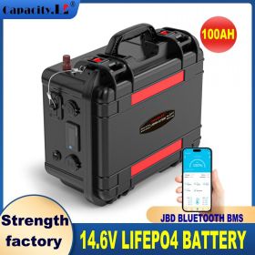 12v 300ah Lifepo4 battery 120ah Rechargeable Battery 200AH Battery Pack 150ah For RV Motor Outdoor Camping Part Solar Inverter (Color: 12V100AH BLUETOOTH)