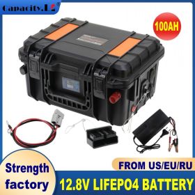 12v 300ah Lifepo4 battery 120ah Rechargeable Battery 200AH Battery Pack 150ah For RV Motor Outdoor Camping Part Solar Inverter (Color: 12VCS100AH)