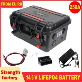 Lifepo4 Battery 12V 100ah 120AH 150ah Rechargeable Battery pack 200ah 250AH300 Bluetooth BMS for Camping Boats Inverter Motor RV (Color: HS250AH LIFEPO4)