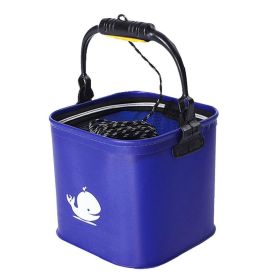 Fishing Bucket Safe EVA Fish Box Tank Collapsible Practical Portable Water Container With Net Outdoor Camping Fishing Well Made (Color: 3)