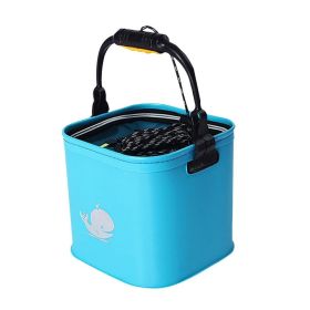 Fishing Bucket Safe EVA Fish Box Tank Collapsible Practical Portable Water Container With Net Outdoor Camping Fishing Well Made (Color: 4)