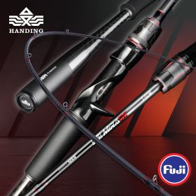 HANDING Magic Shadow Long Cast Lure Fishing Rod Full Carbon Monocoque Handle Fishing Rod MF Action 2.59M Fishing Rod Spinning (length: Spinning-2.13m ML)