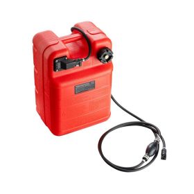 Portable Plastic Outboard Marine Boat Fuel Tank with Hose (Tank Capacity: 24L, Color: Red)