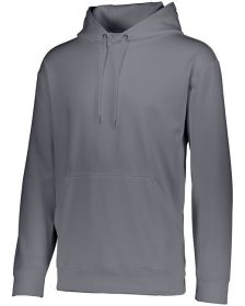 Augusta Sportswear 5505 Adult Wicking Fleece Hooded Sweatshirt (Color: GRAPHITE, size: L)