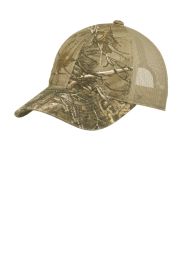 Port Authority Unstructured Camouflage Mesh Back Cap C929 (Color: Realtree Xtra/ Tan, size: OSFA)