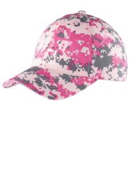 Port Authority Digital Ripstop Camouflage Cap C925 (Color: Pink Camo)