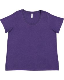 LAT 3816 Ladies' Curvy Fine Jersey T-Shirt (Color: VINTAGE PURPLE, size: 22-24)