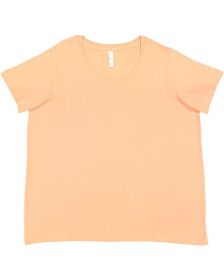 LAT 3816 Ladies' Curvy Fine Jersey T-Shirt (Color: SUNSET, size: 22-24)