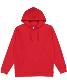 LAT 6926 Adult Pullover Fleece Hoodie (Color: Red, size: XL)