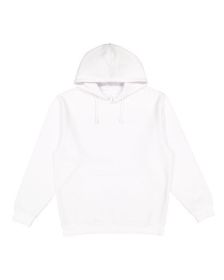 LAT 6926 Adult Pullover Fleece Hoodie (Color: White, size: XL)