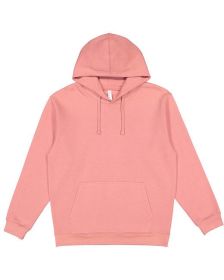 LAT 6926 Adult Pullover Fleece Hoodie (Color: MAUVELOUS, size: S)