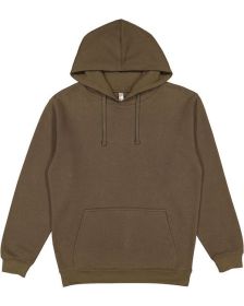 LAT 6926 Adult Pullover Fleece Hoodie (Color: Military Green, size: 3XL)