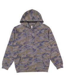 LAT 6926 Adult Pullover Fleece Hoodie (Color: VINTAGE CAMO, size: 2XL)