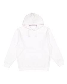 LAT 6926 Adult Pullover Fleece Hoodie (Color: White, size: S)