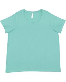 LAT 3816 Ladies' Curvy Fine Jersey T-Shirt (Color: SALTWATER, size: 22-24)