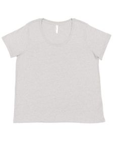 LAT 3816 Ladies' Curvy Fine Jersey T-Shirt (Color: HEATHER, size: 22-24)