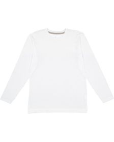 LAT 6918 Men's Fine Jersey Long-Sleeve (Color: WHITE/ TITANIUM, size: S)