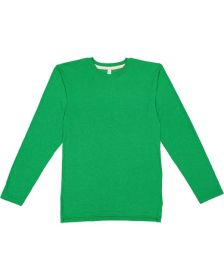 LAT 6918 Men's Fine Jersey Long-Sleeve (Color: VINTAGE GRN/ NAT, size: S)