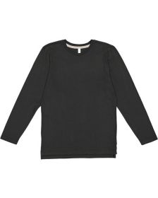 LAT 6918 Men's Fine Jersey Long-Sleeve (Color: BLACK/ TITANIUM, size: 4XL)