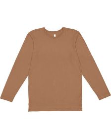 LAT 6918 Men's Fine Jersey Long-Sleeve (Color: Coyote Brown, size: XL)