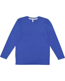 LAT 6918 Men's Fine Jersey Long-Sleeve (Color: VINTAGE ROY/ NAT, size: S)