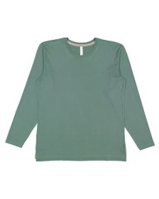 LAT 6918 Men's Fine Jersey Long-Sleeve (Color: BASIL/ TITANIUM, size: 3XL)