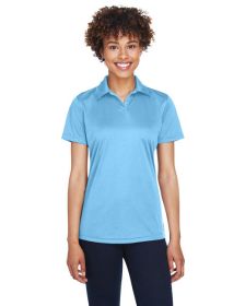 UltraClub 8425L Ladies' Cool & Dry Sport Performance Interlock Polo (Color: COLUMBIA BLUE, size: XS)