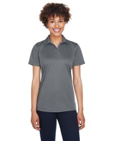 UltraClub 8425L Ladies' Cool & Dry Sport Performance Interlock Polo (Color: Charcoal, size: 2XL)