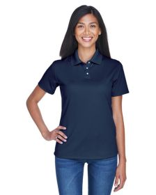 UltraClub 8445L Ladies' Cool & Dry Stain-Release Performance Polo (Color: NAVY, size: S)