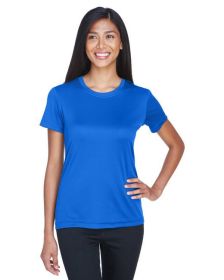 UltraClub 8620L Ladies' Cool & Dry Basic Performance T-Shirt (Color: ROYAL, size: 2XL)