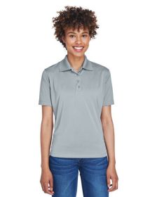 UltraClub 8610L Ladies' Cool & Dry 8-Star Elite Performance Interlock Polo (Color: Silver, size: 2XL)