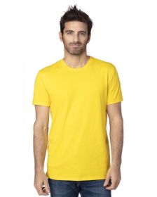 Threadfast Apparel 100A Unisex Ultimate CVC T-Shirt (Color: BRIGHT YELLOW, size: L)